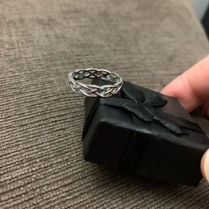 925 Celtic band ring